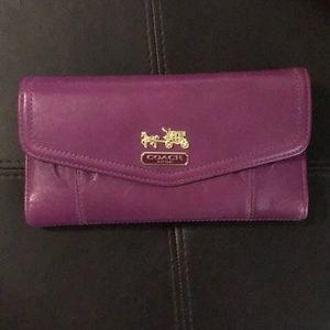 Coach purple wallet